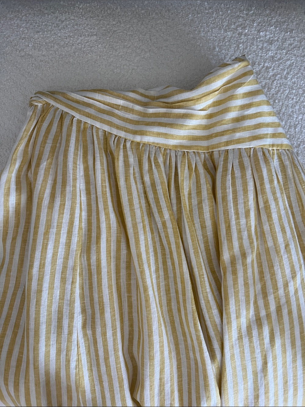 Zimmermann Yellow and White Striped Backless Maxi Dress - Picture 4 of 6